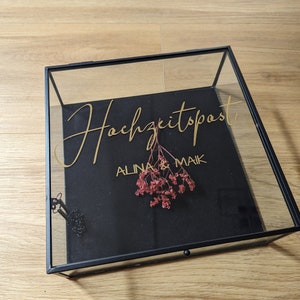 Aufkleber Hochzeitspost für Hochzeitsbriefkasten - Mit einem selbstklebendem Schriftzug die Hochzeitsbox selbst gestalten!