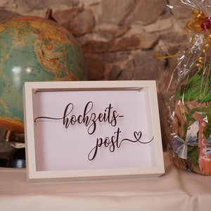 Aufkleber Hochzeitspost für Hochzeitsbriefkasten