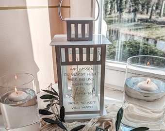Aufkleber für eine personalisierte Laterne zur Hochzeit - Mit selbstklebendem Schriftzug eine Hochzeitslaterne gestalten