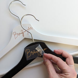 Aufkleber für den Kleiderbügel zur Hochzeit-perfektes DIY Geschenk für die Braut