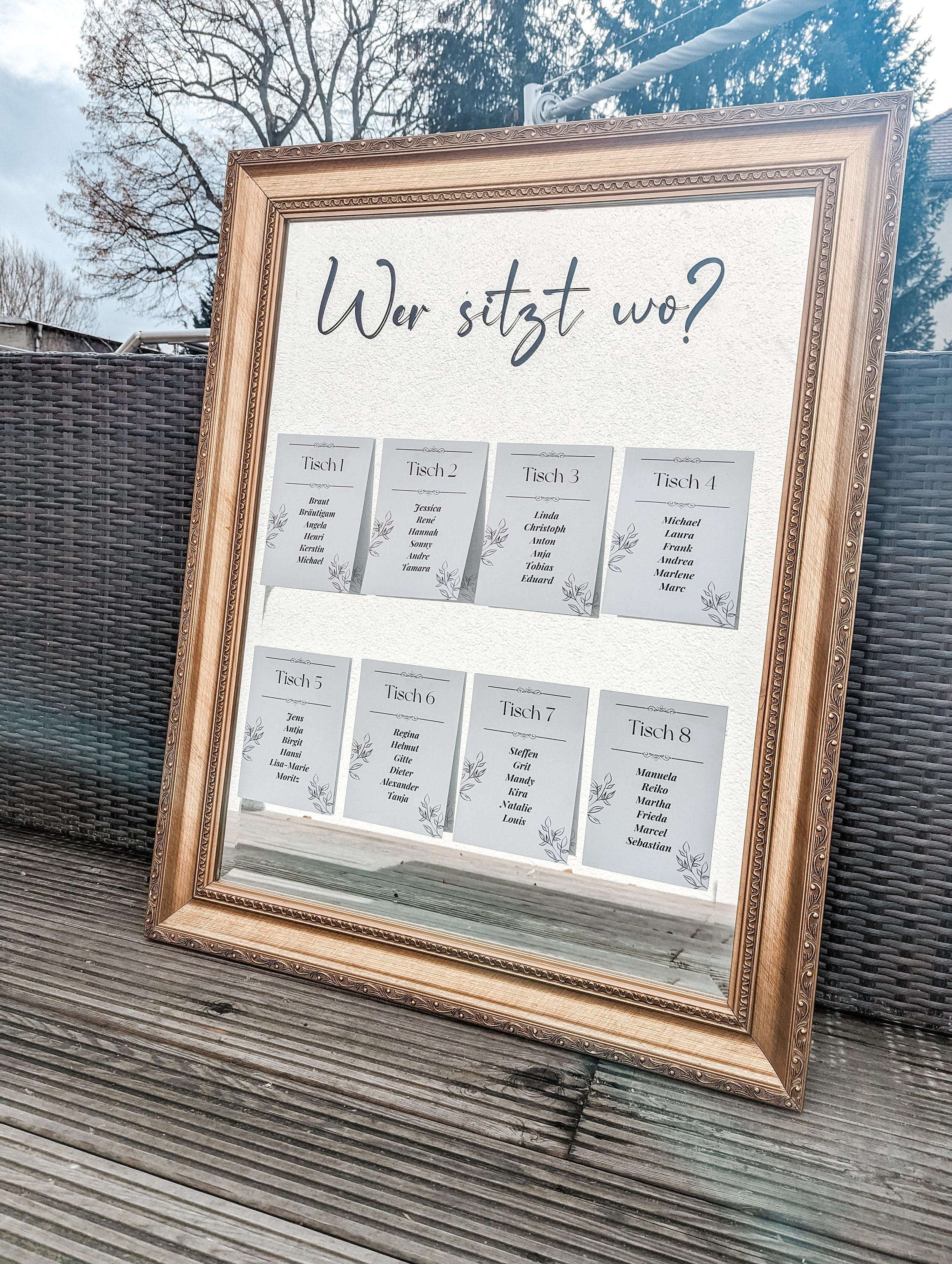 Rustikales Hochzeitsschild „Pick A Seat & Unplugged“ – 45,7 X 61 Cm, Holz, Für Zeremonie & Empfang, Personalisierbar