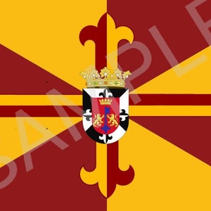 Bandera de Santo Domingo Tradicional Dorada y Gules Version 2(House Flag)