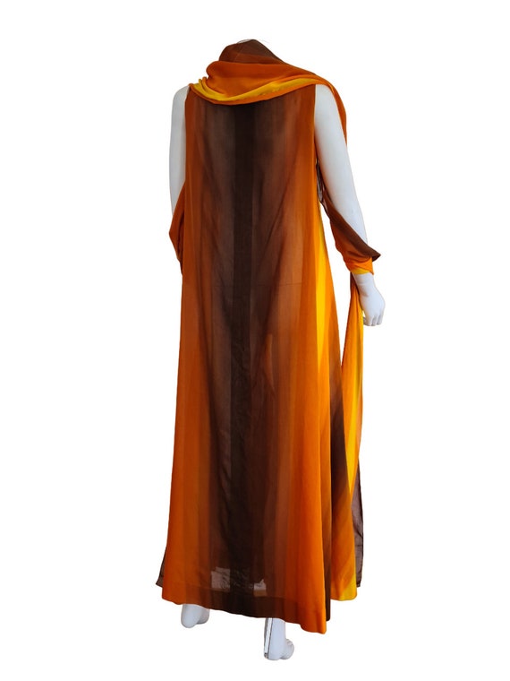 Balmain Boutique 70s long summer dress in a light… - image 9