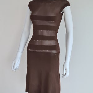 2001 Helmut Lang silk bound dress photo vintage fashion print ad