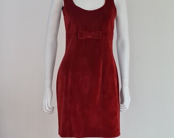 Kenzo Beautiful Deep Red Velvet Dress and Jacket Set – 80s-90s