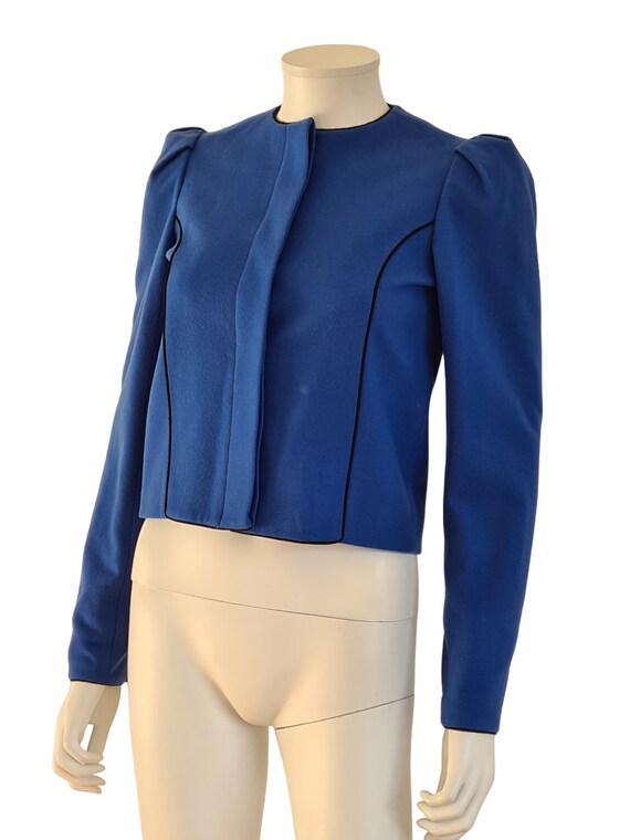 Lanvin 80s short straight jacket with long sleeve… - image 3