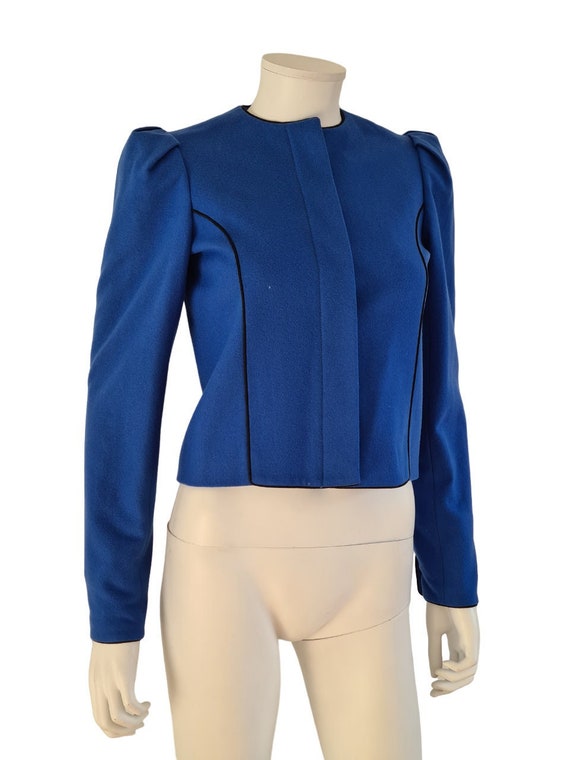 Lanvin 80s short straight jacket with long sleeve… - image 1