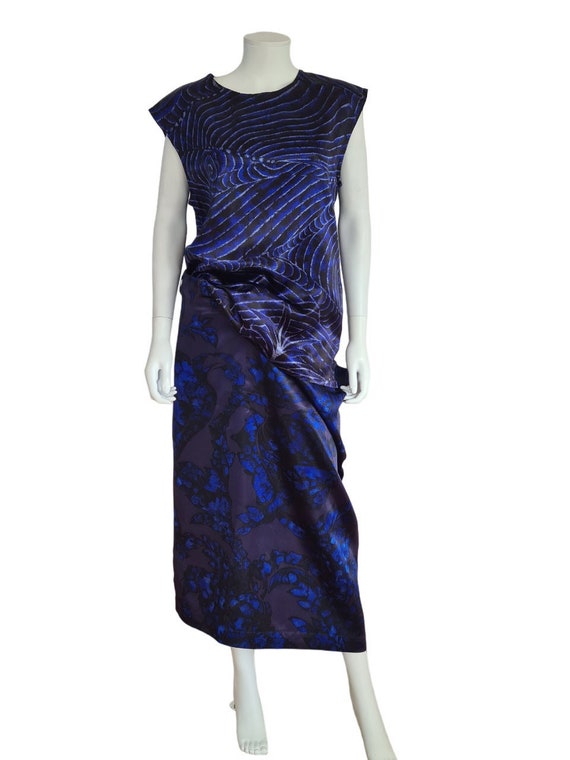 Yohji Yamamoto Important S/S 1985 Printed Asymmetrical Tunic and 