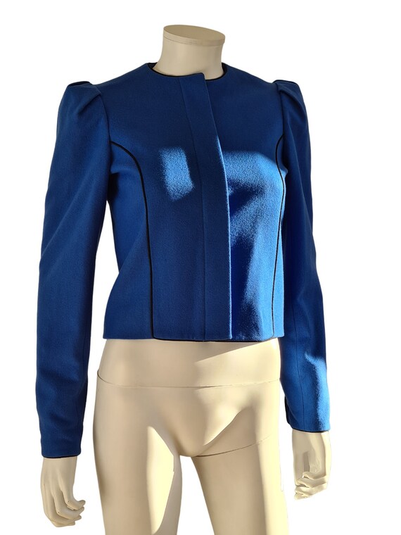 Lanvin 80s short straight jacket with long sleeve… - image 7