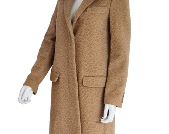 ジャケット・アウター AW2001 HELMUT LANG LEOPARD COAT archive Helmut Lang A/W 2001 Leopard Pattern Luxury Alpaca Tailored