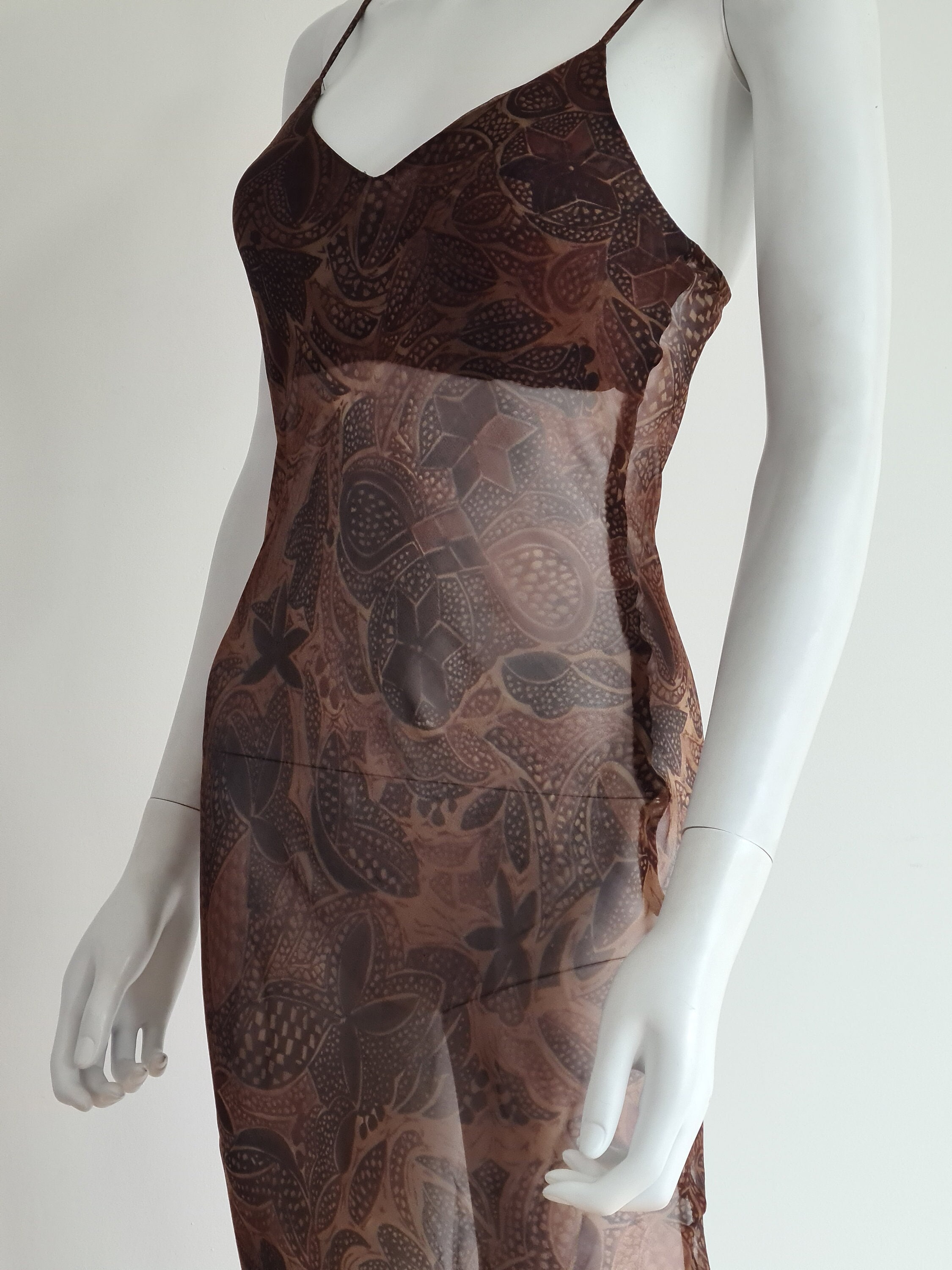 Dries Van Noten Women Size M Aw 1997-98 Long Dress Vintage