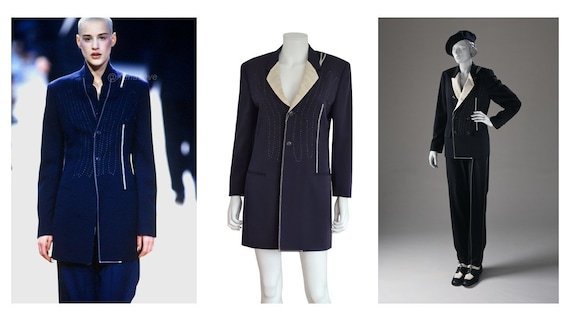 Yohji Yamamoto Museum-held F/W 1993 Jacket With Overstitching