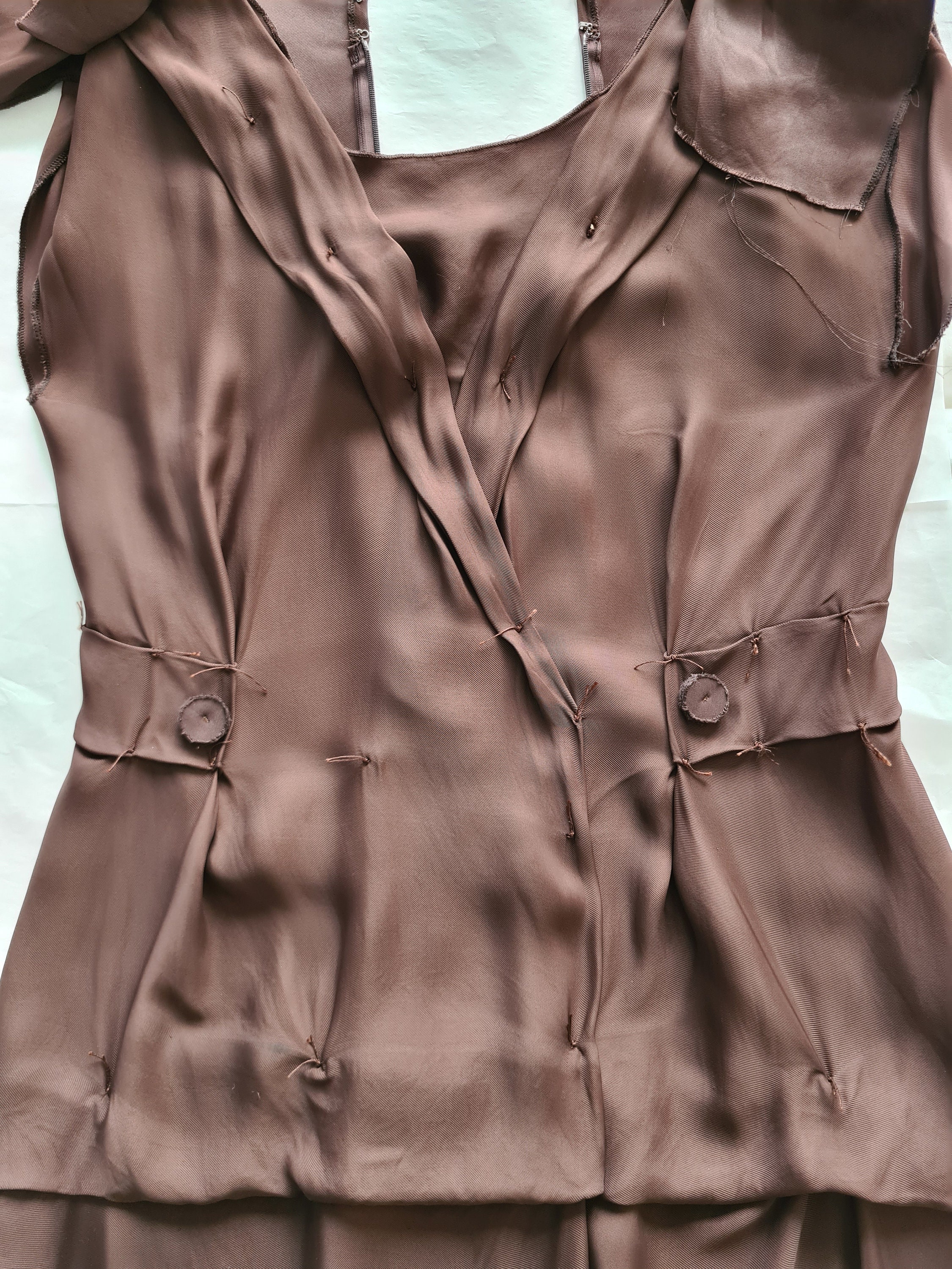 Martin Margiela Runway S/S 2004 Deconstructed Dress Made of Martin Margiela Runway S/S 2004 Deconstructed Dress Made of
