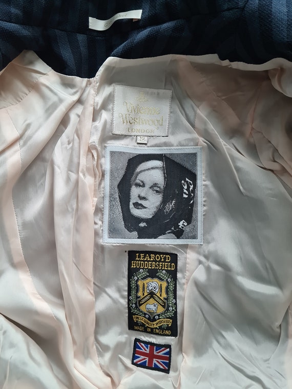 Vivienne Westwood Gold Label 1996-1997 Skirt Suit in Blue-on-blue