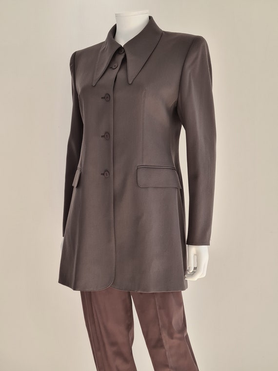 Claude Montana F/W 1989 Elegant Runway Jacket in Wool Claude Montana F/W 1989 Elegant Runway Jacket in Wool
