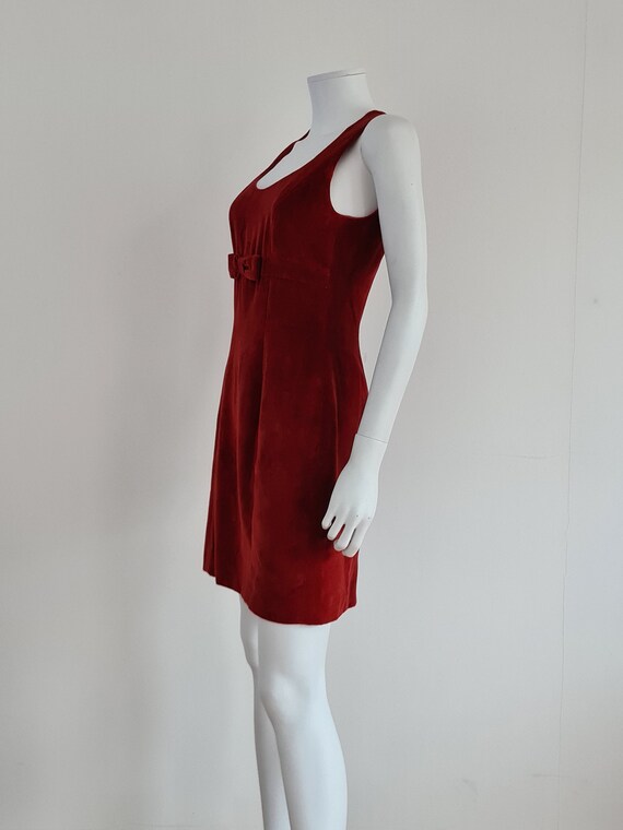 Kenzo beautiful deep red velvet dress and jacket … - image 5