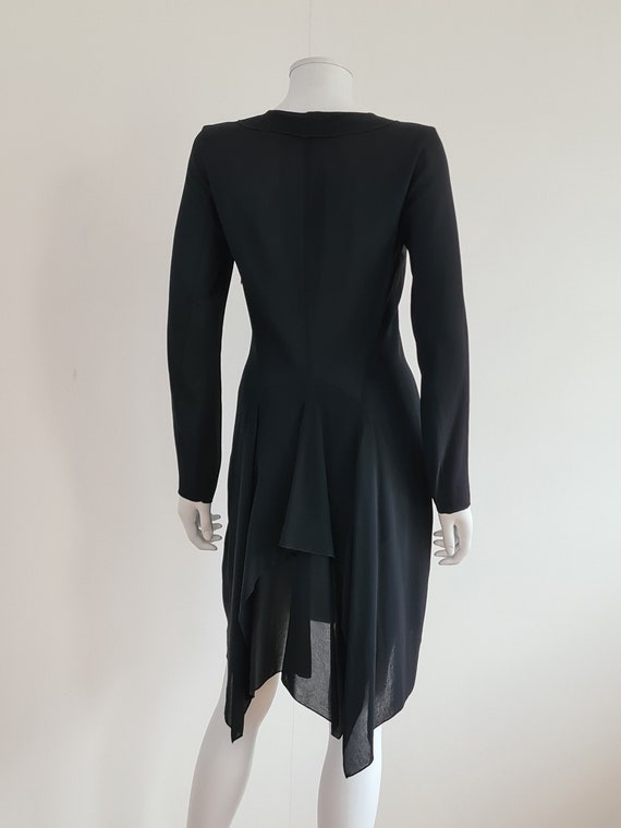 90s fashion black dress 90s style mini dress with vine detail by Byer Too – Ragstock