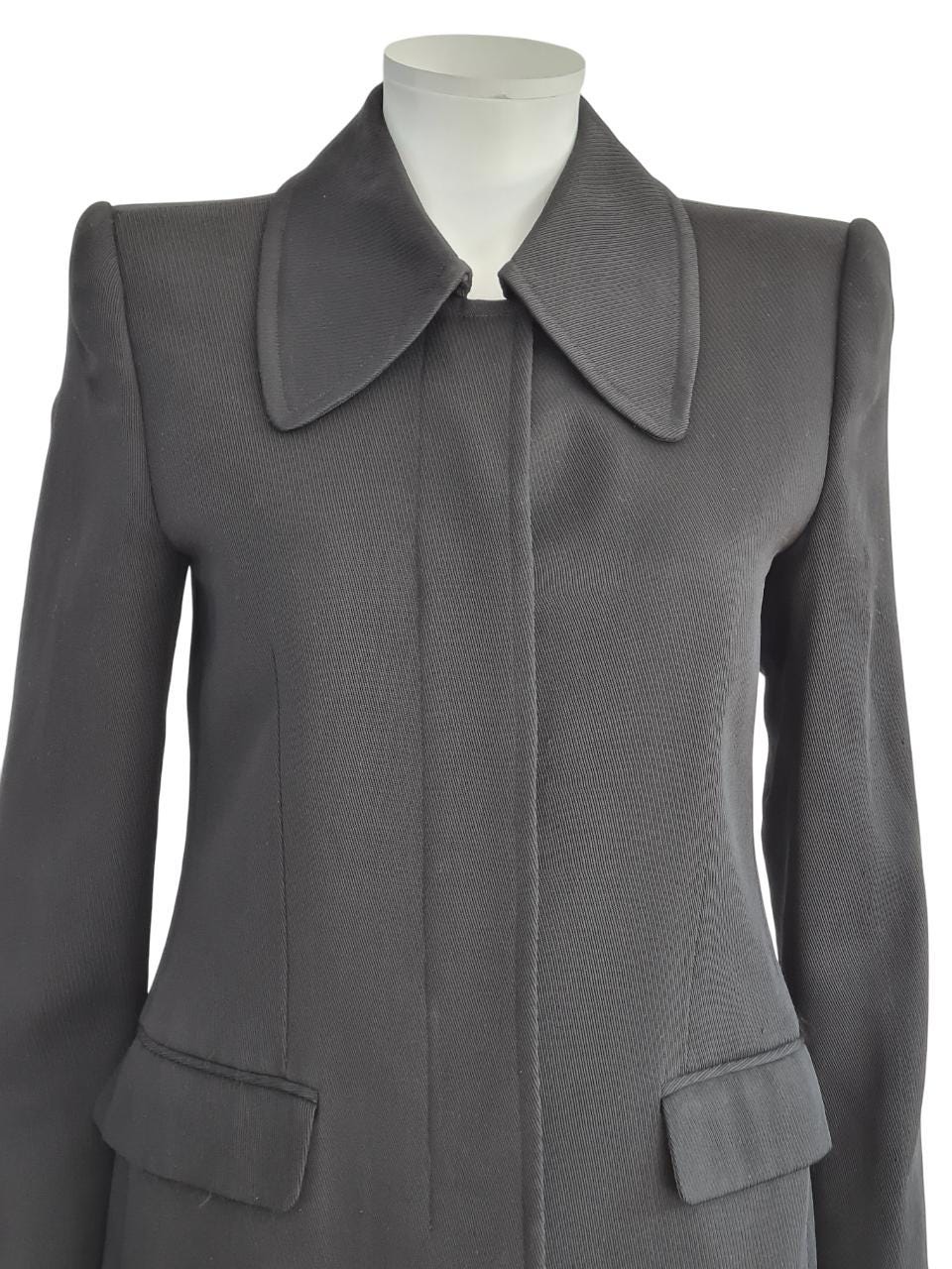 90's allegri designer by Martin Margiela Black boa coat
