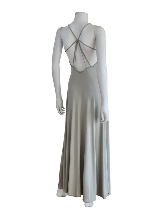 Giorgio Armani S/S 1996 Runway Pearl Grey Jersey Dress With Alluring Back -  90s Fashion - Etsy Israel