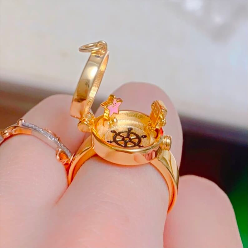 BFF Rings Spongebob Figure Ring Friendship Ring Best Friend Etsy