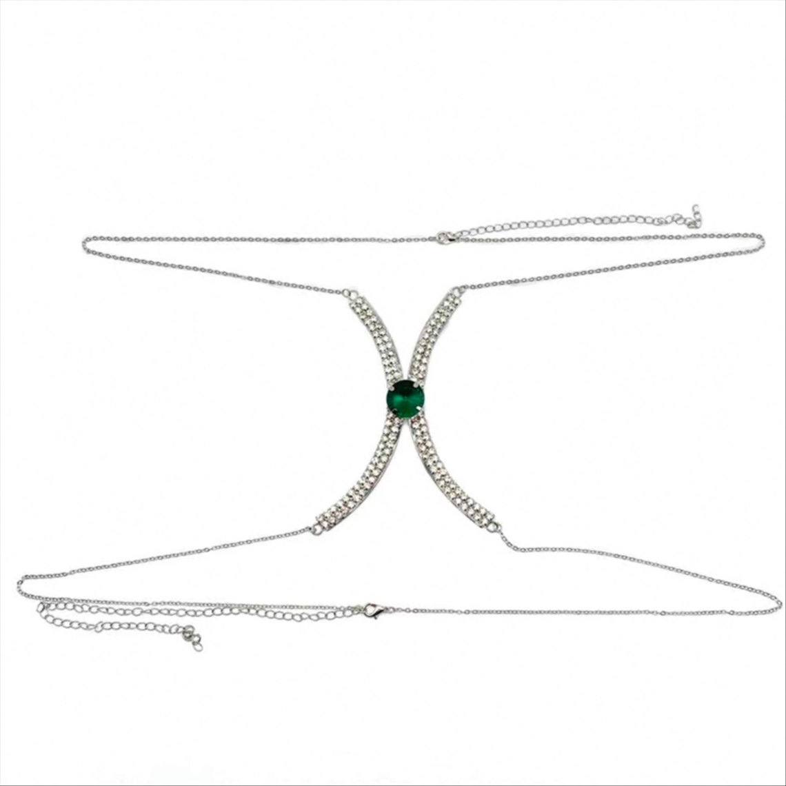 Body Jewelry Crystal Body Chains Chest Bracket Beach Chain Etsy
