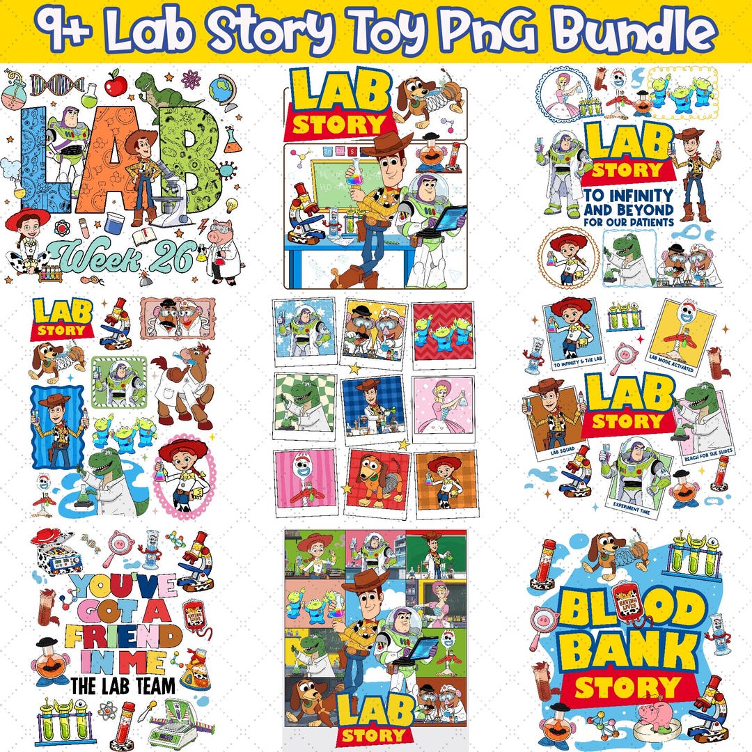 9+ Toy Story Lab Week 2026 Png Bundle, Customize All Characters Lab ...