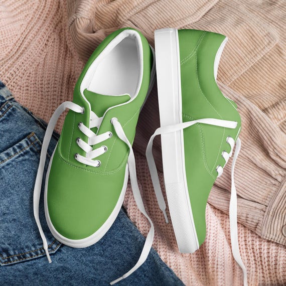 TOMS Preston Canvas Shoes  Men\'s 10.5 Laces Khaki Green Casual Everyday School 6 Lightweight Men main image 3