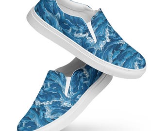 Dolphin Design Low Top Sneakers: Ocean Wildlife Canvas Shoes