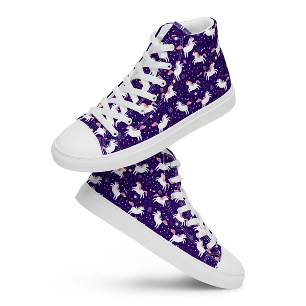 Pattern Print Unicorn Sneaker Shoes For Men Women