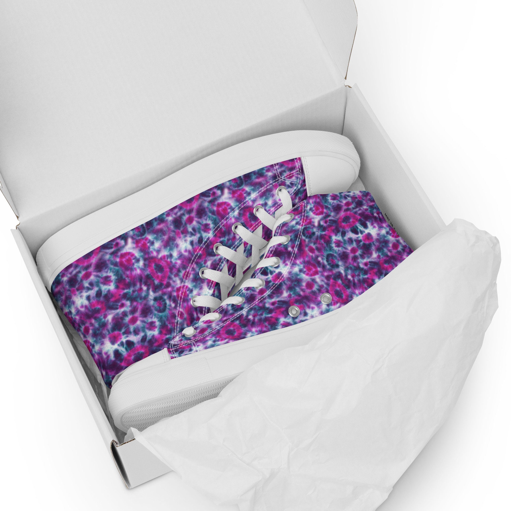 Abstract Tie Dye Men's Low Top Shoes