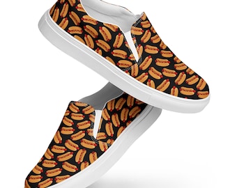 Parrots Bird Printed Canvas Shoes Mens, AOP Streetwear Slip  display picture 3