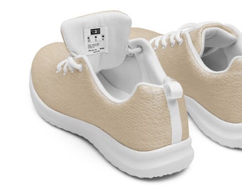 Athletic Shoes in White and Tan, Very COMFORTABLE, STYLISH, SLEEPER INCLUDED Solid Beige Tan Women main image 4