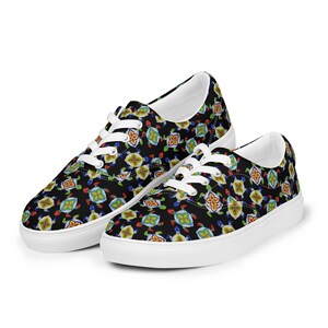 Nautical Sea Turtles Printed Mens Canvas Shoe, All over Print Ocean Creature Lace-Up Sneaker Shoe, Low Top Slip-On Canvas, Turtle Lover Gift