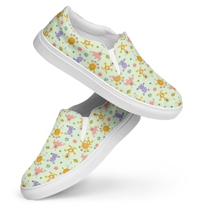 Aliens Sci Fi Canvas Shoes for Mens, Stylish UFO Slip-On Shoes, Aliens Lover Gift For Him, Space NASA Fan AOP Streetwear Sneakers Shoes