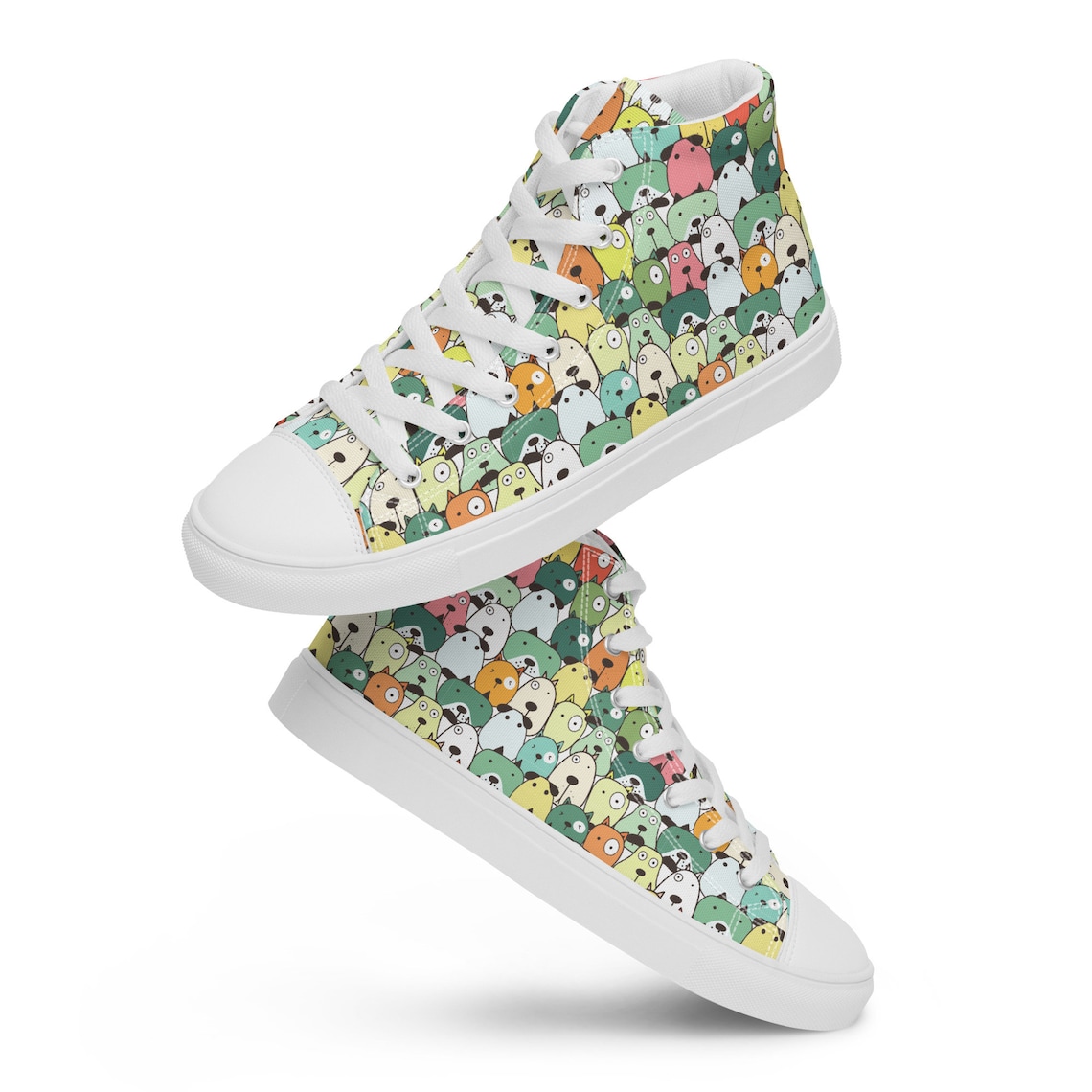 Pattern Print Doberman Dog Men Women's High Top Shoes