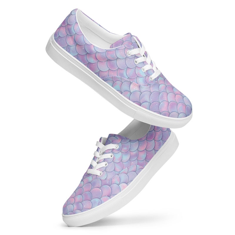 Mermaid Galaxy Print Women's Slip On Sneakers