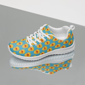 Rubber Ducky Women&#39;s Athletic Shoes, Fun Gifts for Her, Comfy Casual Lace-Up Fashion Sneakers, Lightweight Breathable Gym Workout Shoe