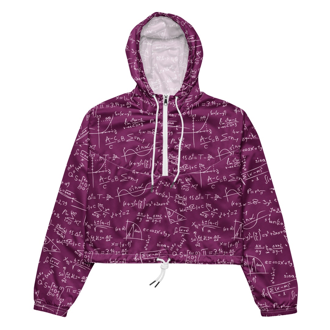 Math Jacket Math Calculus Cropped Windbreaker, Math Lover Gift, Math Student ...