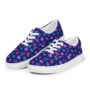 Nautical Sea Turtles Printed Men&#39;s Canvas Shoes, All over Print Ocean Animal Lace-Up Sneaker Shoe, Low Top Slip-On Canvas, Turtle Lover Gift