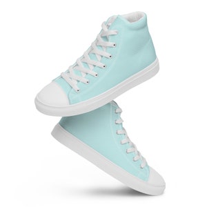 Pastel blue online converse high tops