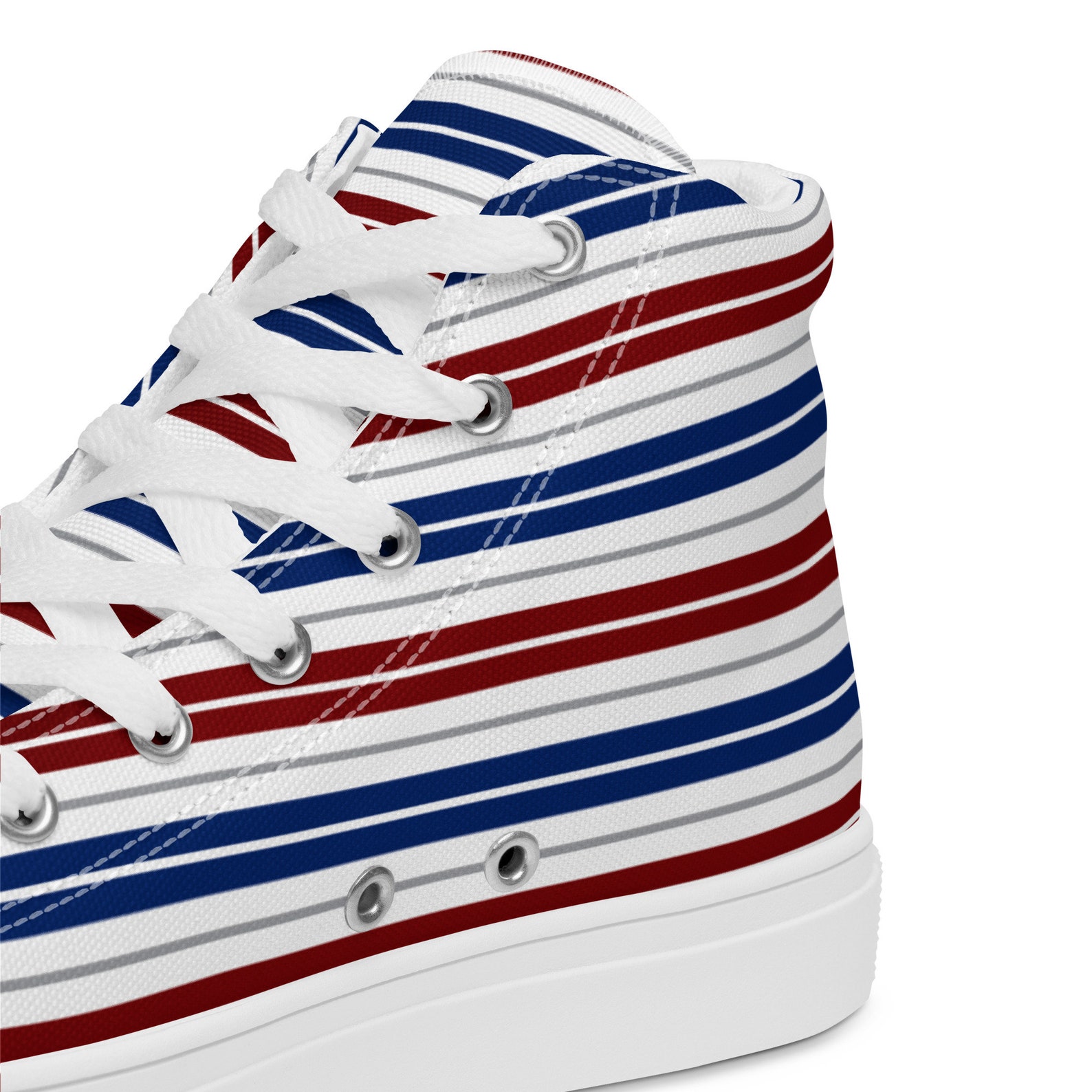 USA Patriotic Printed Sneakers Men, High-top Converse Sneakers, 4th of ...