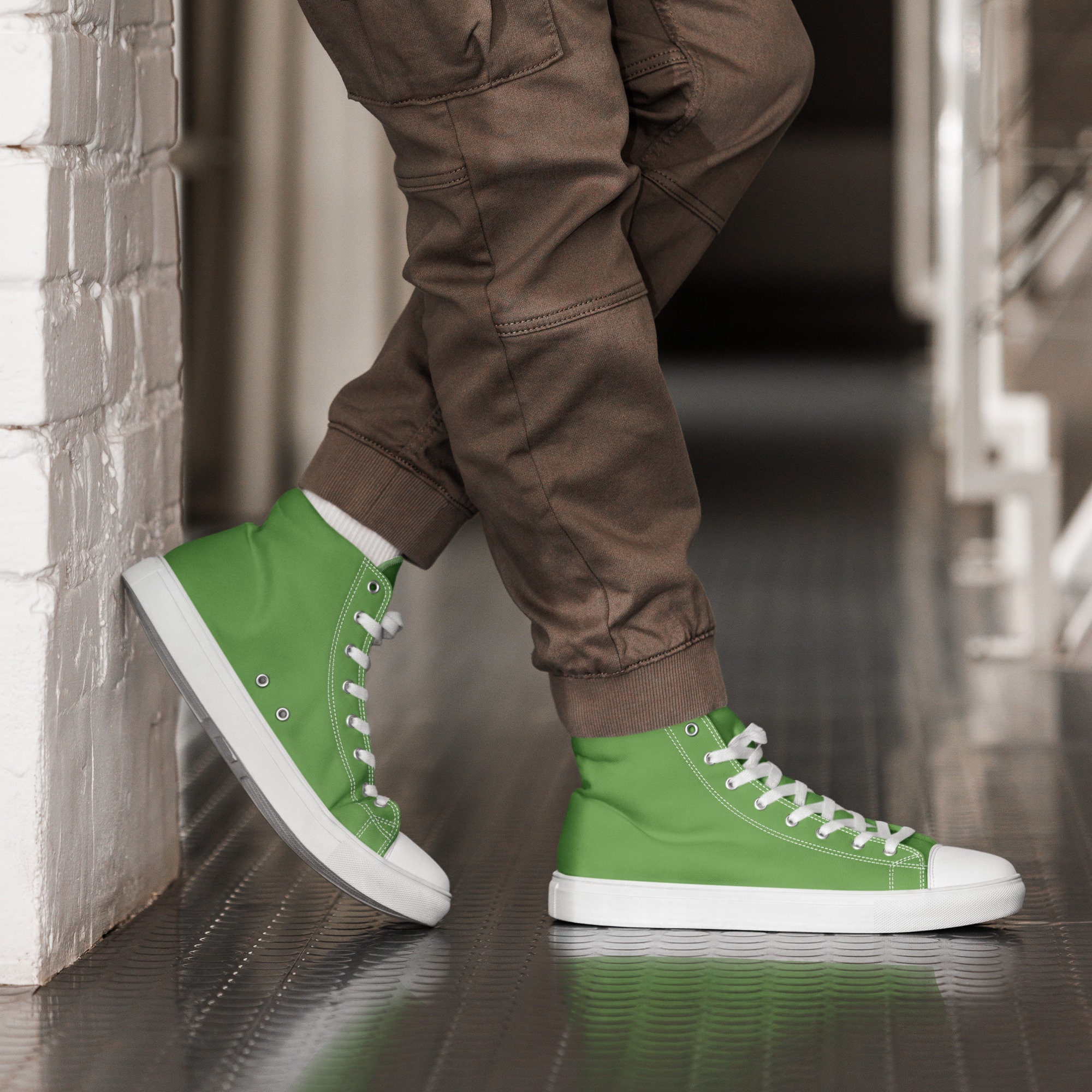 Solid Green Printed Men display picture 3