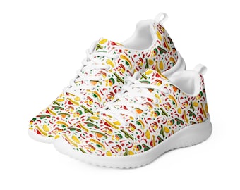 Cinco de Mayo Men's Athletic Shoes, Mexican Festival Shoes, Casual Sport Shoe, Premium Jogging Shoes, Stylish Sneakers, Mexican Gift For Him