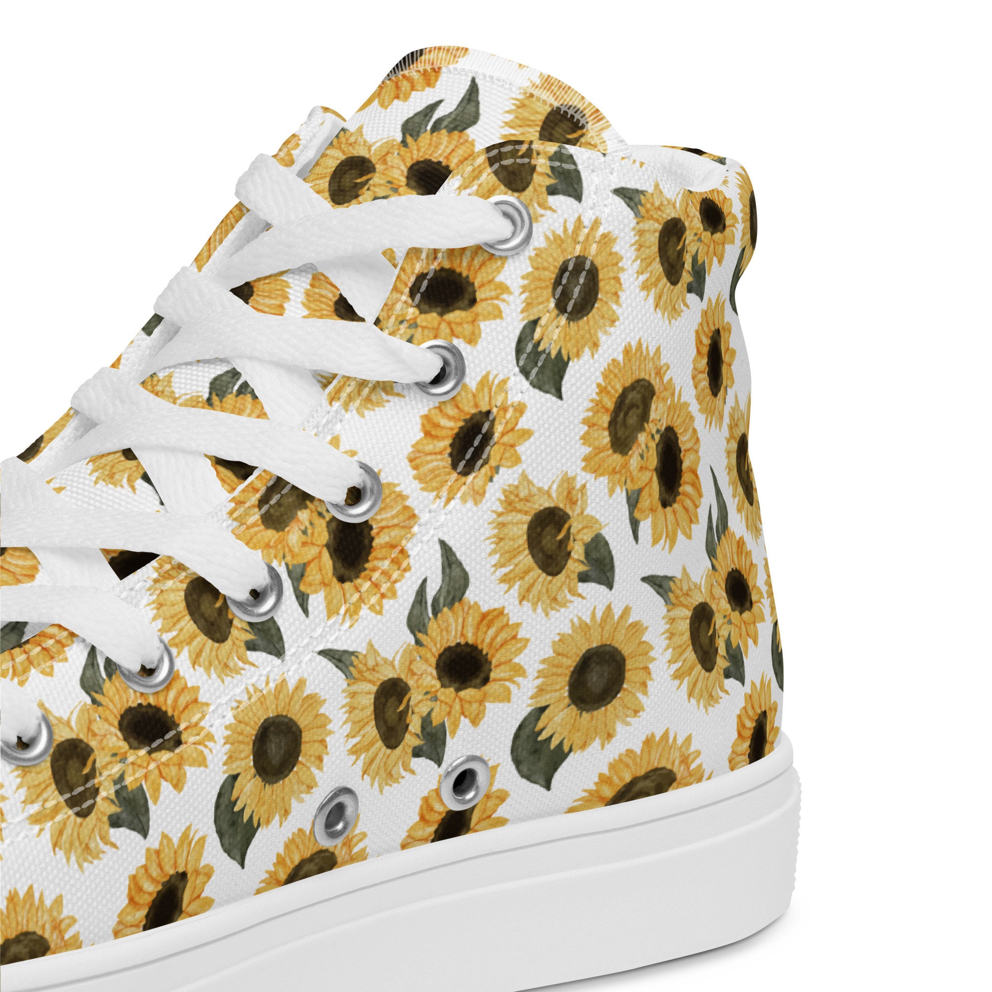 Hawaiian Bird Floral Print Men's Sneakers