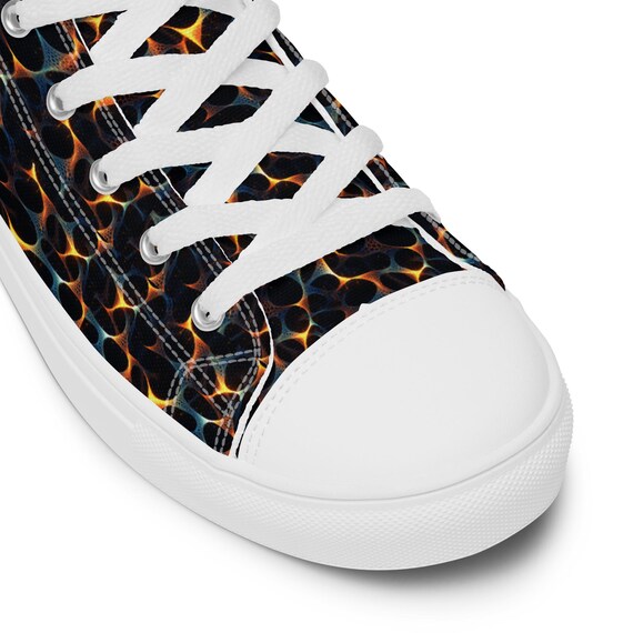 Quantum Entanglement Printed High-top Canvas Shoes Women