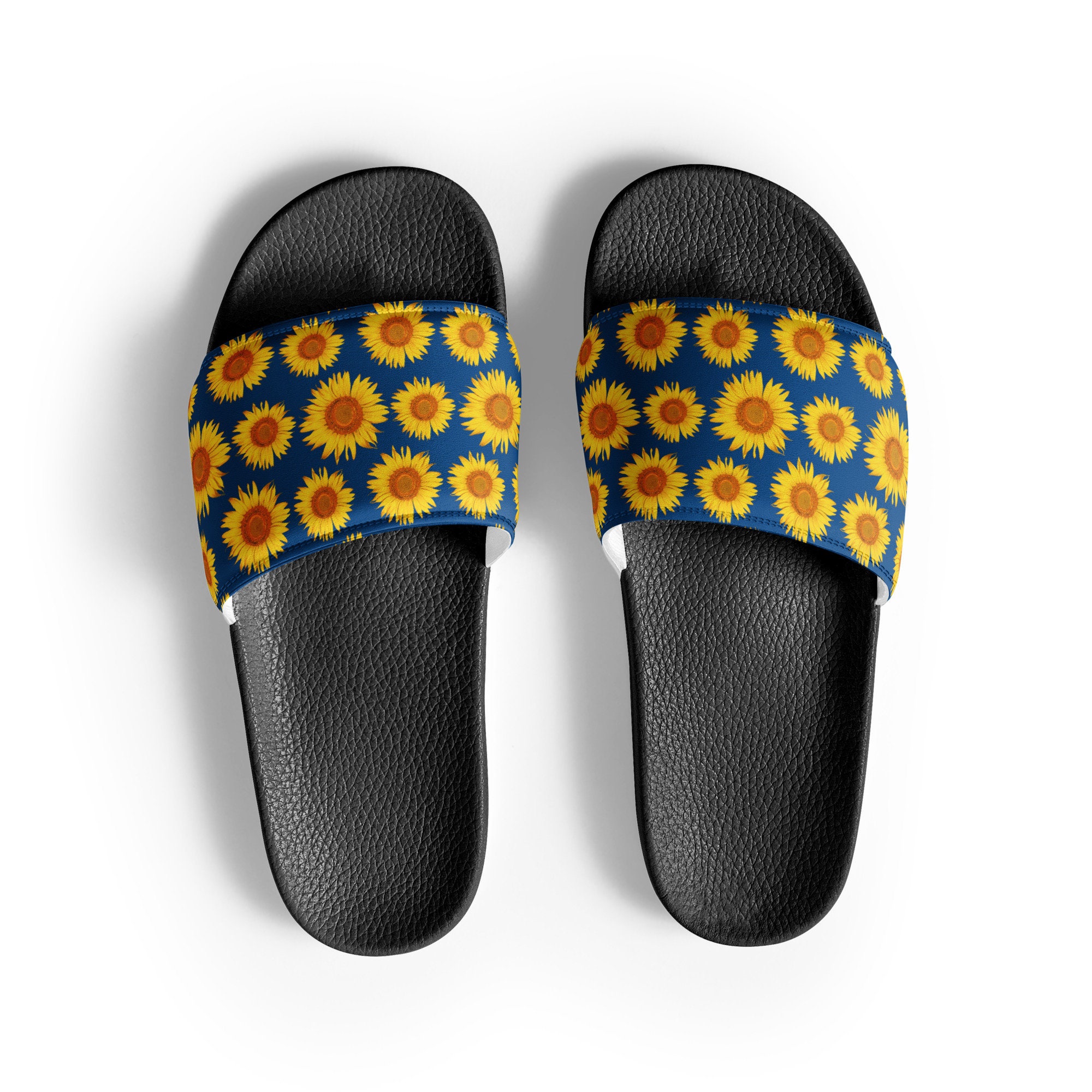 Sunflower print sandals discount