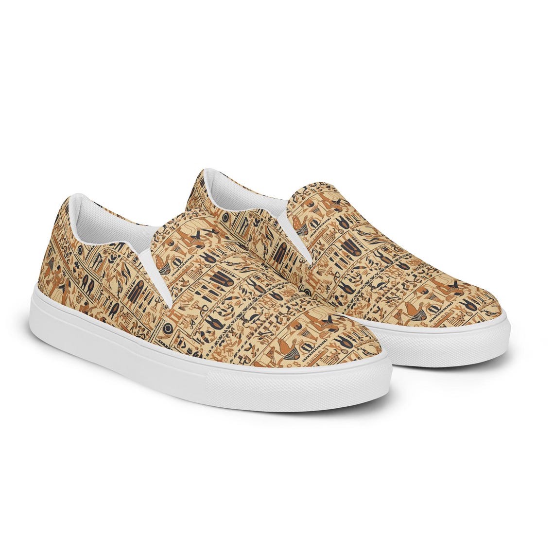 Hieroglyphics Pattern Black Sneakers for Women and Men main image 0