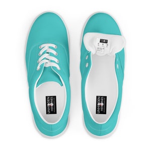 Fire Colors and Turquoise Teal Aapisi Low Top Canvas Shoes White Sole