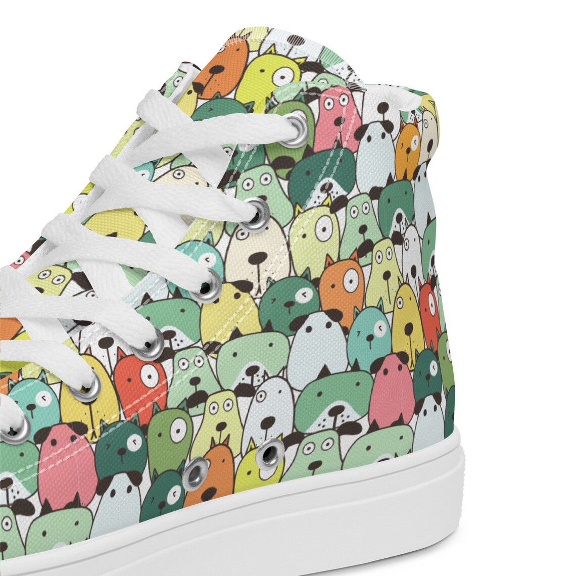 Labrador Dog Pattern Print Men Women's High Top Shoes