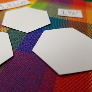 EPP Card Templates, Set of 50, Choose Shape and Size, Precut English Paper Piecing Papers, Quilting Supplies